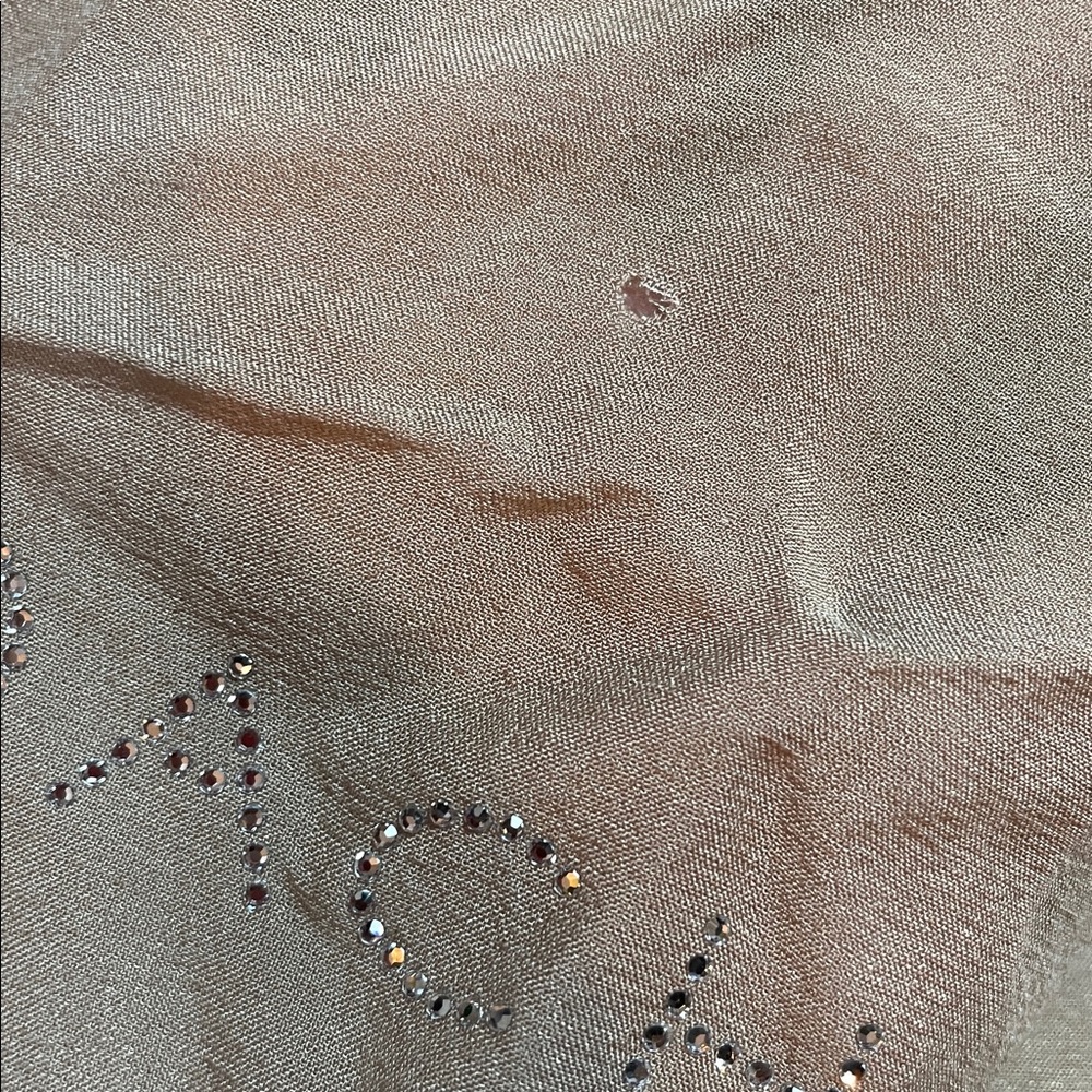 🧣 Coach Silk Rhinestone Logo Scarf — Listing Description - Picture 5 of 6